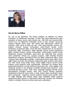 Do&ccedil;.Dr.Berna Dilbaz