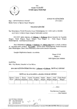 Karne ve &Ouml;ğrenci Başarı Belgeleri