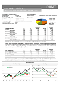 Bizim Menkul Değerler A.Ş. Dow Jones DJIM T&uuml;rkiye Borsa Yatırım