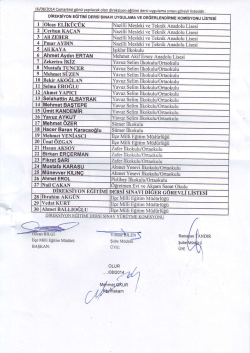 l4 Mehmet BASTEPE Umit KANDEMiR Mehmet OZER 24 Mustafa