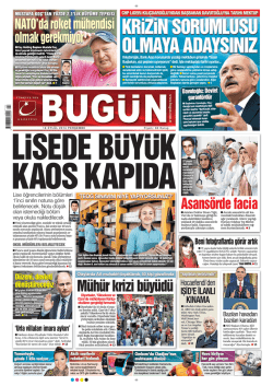 KRiZiN SORUMLUSU OLMAYA ADAYSINIZ