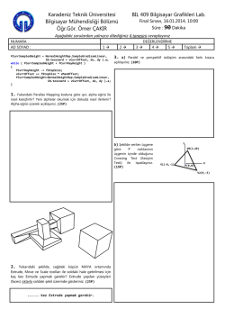 2013-2014 G&uuml;z D&ouml;nemi Final Soruları
