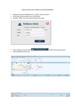 Eğitim dok&uuml;manını indirmek i&ccedil;in tıklayın