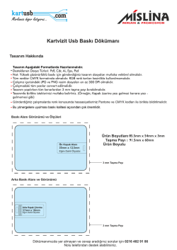 Kartvizit Usb Baskı D&ouml;k&uuml;manı