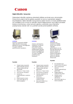 Digital Microfilm Tarayıcıları