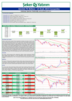G&uuml;nl&uuml;k FX B&uuml;lteni 14 Ocak 2015 &Ccedil;arşamba G&uuml;nl&uuml;k