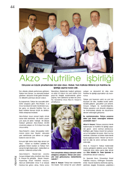 Detaylı Bilgi 1 - Nutriline Yem ve Besin Katkıları