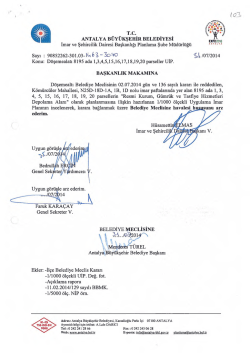 G&uuml;ndemin 103.Maddesi - Antalya Belediyesi