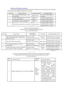 Enerji Piyasası D&uuml;zenleme Kurulunun 07/08/2014 27/08