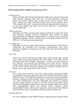 kronoloji I -sayı4-1960-1999