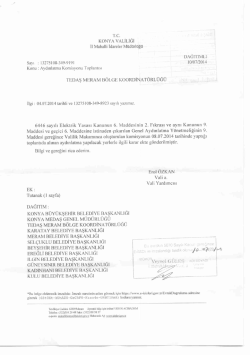 08.07.2014 Konya İli aydınlatma Komisyon Kararı