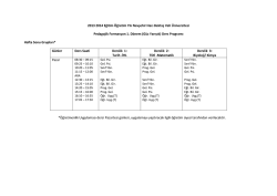 2013 2014 Eğitim &Ouml;ğretim Yılı Nevşehir Hacı Bektaş Veli