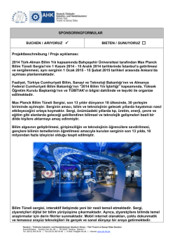 Max Planck Bilim T&uuml;neli - Deutsch