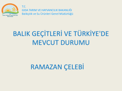 Ramazan &Ccedil;ELEBİ Sunum