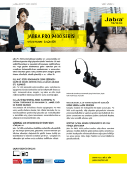 JABRA PRO 9400 SERİSİ