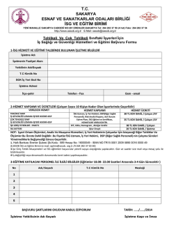 teh-&ccedil;okteh başvuru formu