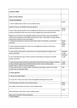 Gemi ve Liman Har&ccedil;ları. Dok&uuml;manı İndirmek İ&ccedil;in