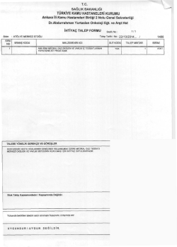 T.c. sAĞLıK BAKANLIĞI - Dr. Abdurrahman Yurtaslan Ankara