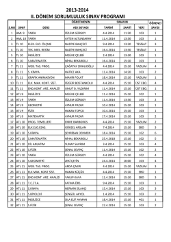 Sorumluluk Sınav Takvimini g&ouml;r&uuml;nt&uuml;lemek i&ccedil;in tıklayınız