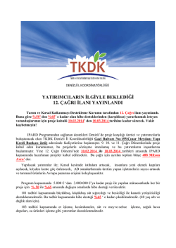 Ayrıntılı bilgi için lütfen tıklayınız.