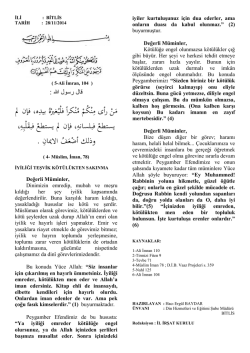 İLİ : AMASYA - Bitlis İl M&uuml;ft&uuml;l&uuml;ğ&uuml;