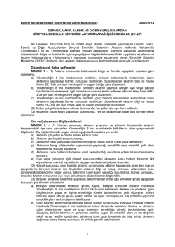 Hazine M&uuml;steşarlığından: - Emeklilik G&ouml;zetim Merkezi