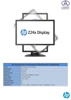 HP DreamColor Profesyonel Z24x Monit&ouml;r (E9Q82A4)