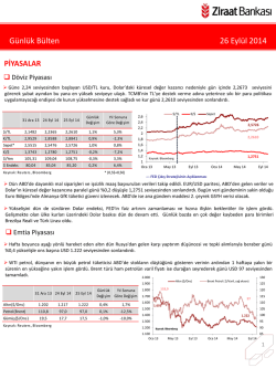 G&uuml;nl&uuml;k B&uuml;lten 26 Eyl&uuml;l 2014