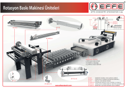 Rotasyon Baskı Makinesi &Uuml;niteleri