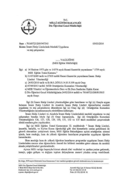 İMAM HATİP LİSELERİNDE UYGULAMA VE STAJ &Ccedil;ALIŞMALARI