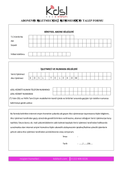 bireysel transfer formu - KDSLtech Bilişim Hizmetleri