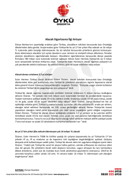 Alacak Sigortasına İlgi Artıyor