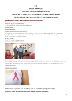 İlgi ek tedir. - Şehit Kamil Devlet Hastanesi