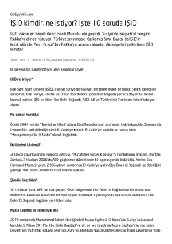 IŞİD kimdir, ne istiyor? İşte 10 soruda IŞİD