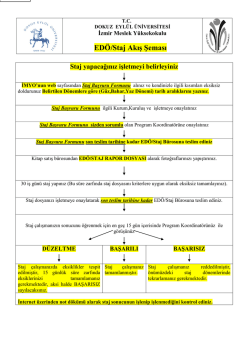 ED&Ouml;/Staj Akış Şeması - İzmir Meslek Y&uuml;ksekokulu
