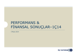 31 Mart 2014 - İş Yatırım