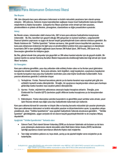 Kara Para Aklamanın &Ouml;nlenmesi İlkesi