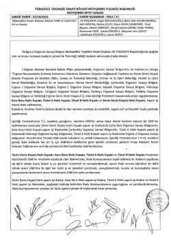 Karar No : 17 - Karar Tarihi : 27.10.2014