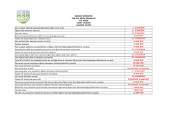 KARAB&Uuml;K &Uuml;NİVERSİTESİ 2014-2015 EĞİTİM &Ouml;ĞRETİM YILI G&Uuml;Z