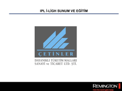 IPL İ-LİGH SUNUM VE EĞİTİM