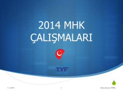 2014 mhk &ccedil;alışmaları