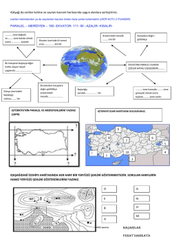 4)Aşağı da verilen kelime ve sayıları kavram haritasında