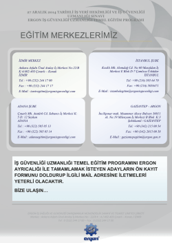 EĞİTİM MERKEZLERİMİZ - ERGON | İş Sağlığı ve G&uuml;venliği Eğitim