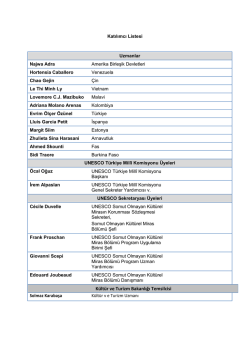 K&uuml;lt&uuml;r ve Turizm Bakanlığı Temsilcisi