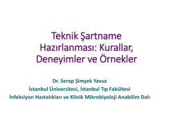 Teknik şartnamenin hazırlanması