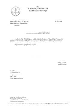 End&uuml;stri M&uuml;hendisliği Tanıtımı - Bodrum İl&ccedil;e Milli Eğitim M&uuml;d&uuml;rl&uuml;ğ&uuml;