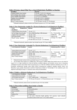 K&ouml;m&uuml;r &Ouml;zellikleri