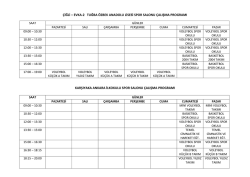 &ccedil;iğli &ndash; evka-2 tuğba &ouml;zbek anadolu lisesi spor salonu &ccedil;alışma