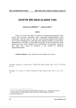Tam Metin - Idil Sanat ve Dil Dergisi