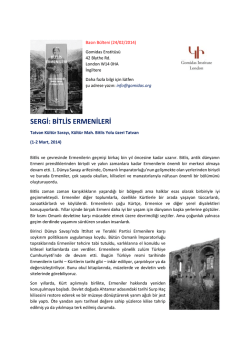 SERGİ: BİTLİS ERMENİLERİ